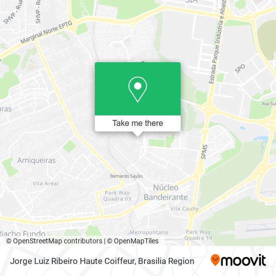 Jorge Luiz Ribeiro Haute Coiffeur map