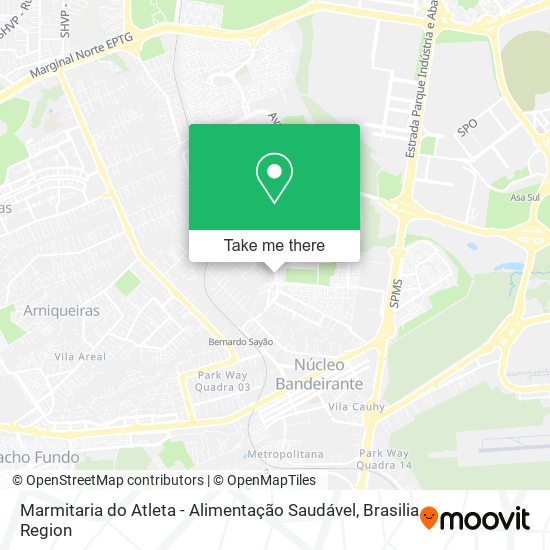 Marmitaria do Atleta - Alimentação Saudável map