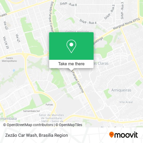 Zezão Car Wash map