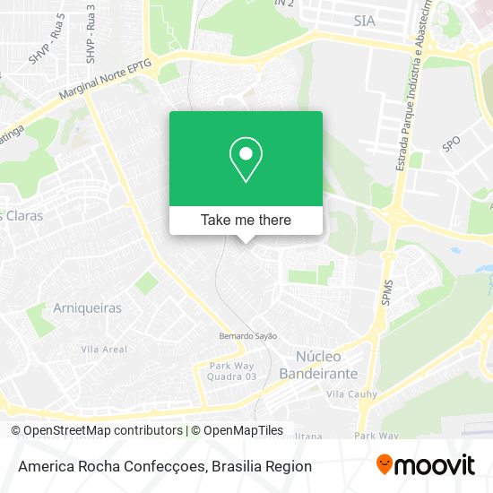 America Rocha Confecçoes map