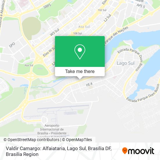 Valdir Camargo: Alfaiataria, Lago Sul, Brasília DF map