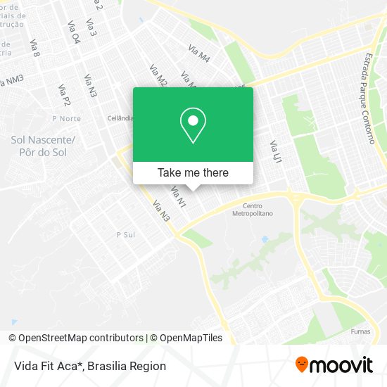 Vida Fit Aca* map