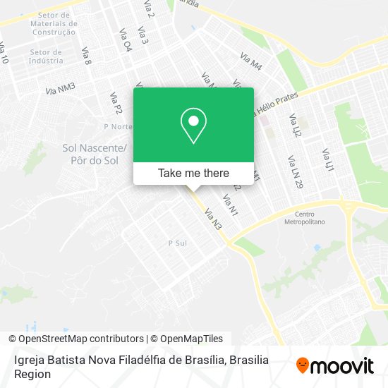 Igreja Batista Nova Filadélfia de Brasília map
