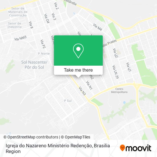 Igreja do Nazareno Ministério Redenção map