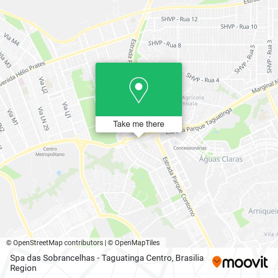 Mapa Spa das Sobrancelhas - Taguatinga Centro