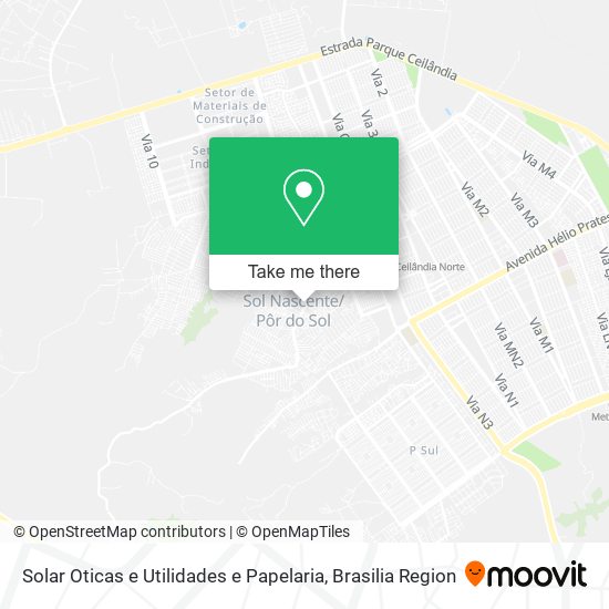 Solar Oticas e Utilidades e Papelaria map