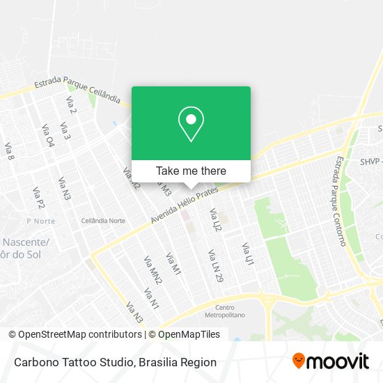 Carbono Tattoo Studio map