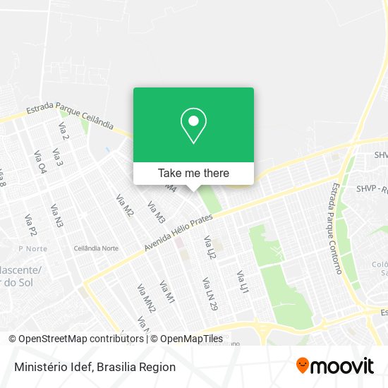 Ministério Idef map