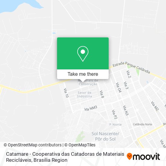 Catamare - Cooperativa das Catadoras de Materiais Recicláveis map