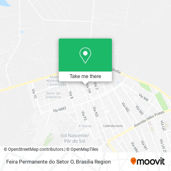 Feira Permanente do Setor O map