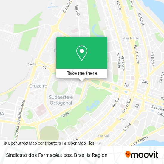 Sindicato dos Farmacêuticos map