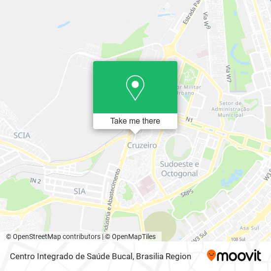 Centro Integrado de Saúde Bucal map