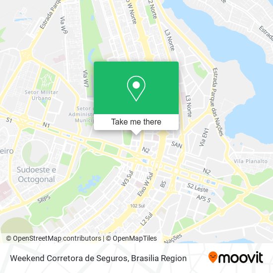 Weekend Corretora de Seguros map
