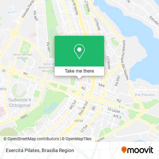 Exercitá Pilates map