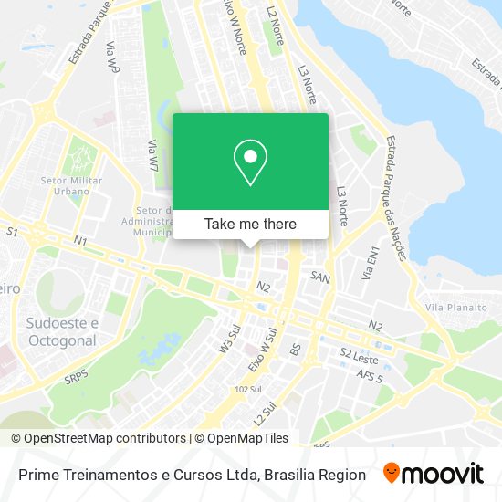 Prime Treinamentos e Cursos Ltda map