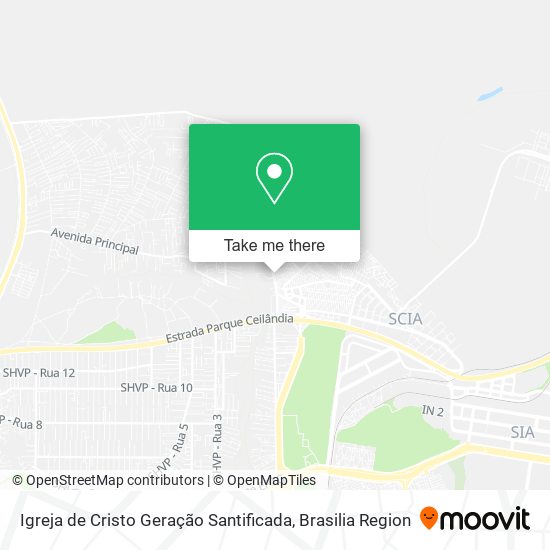Igreja de Cristo Geração Santificada map