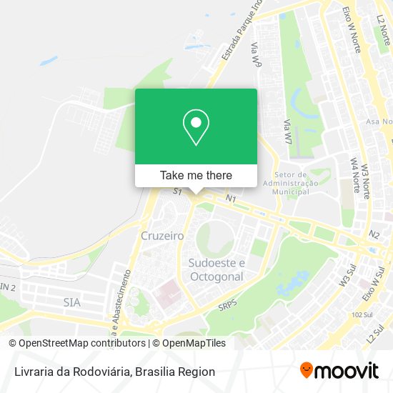 Livraria da Rodoviária map