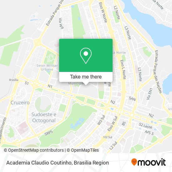 Academia Claudio Coutinho map