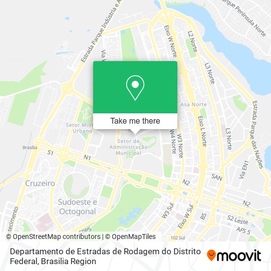 Departamento de Estradas de Rodagem do Distrito Federal map