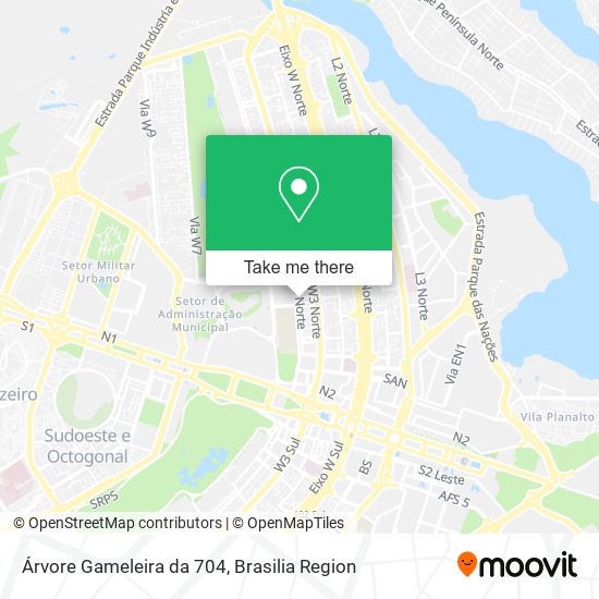 Árvore Gameleira da 704 map