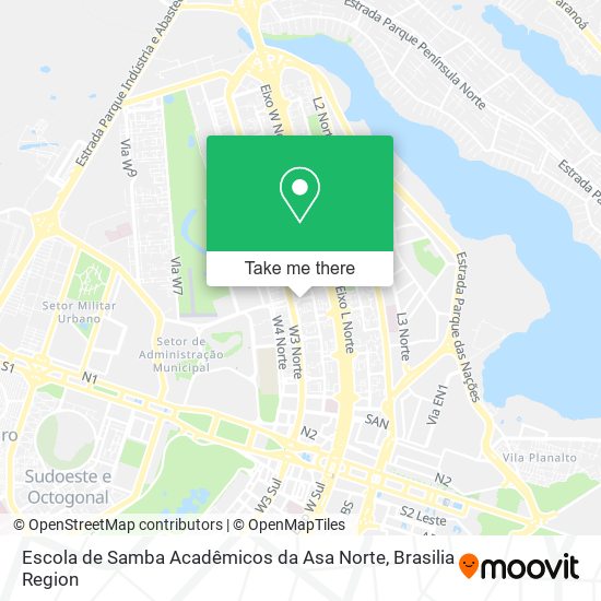 Escola de Samba Acadêmicos da Asa Norte map