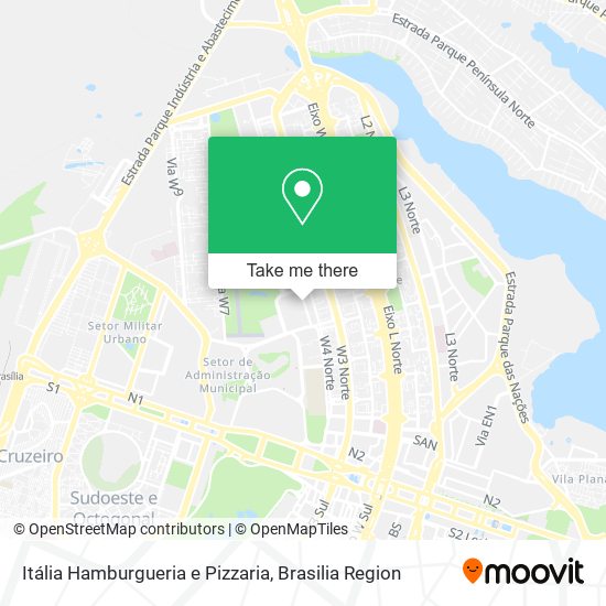 Itália Hamburgueria e Pizzaria map