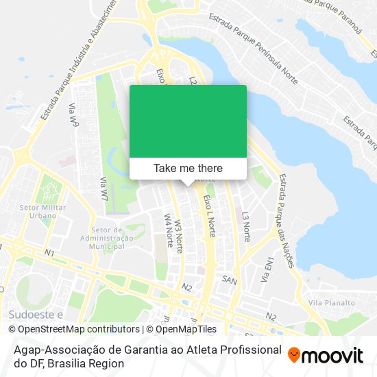 Agap-Associação de Garantia ao Atleta Profissional do DF map
