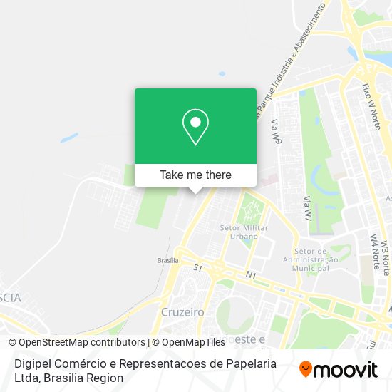 Digipel Comércio e Representacoes de Papelaria Ltda map