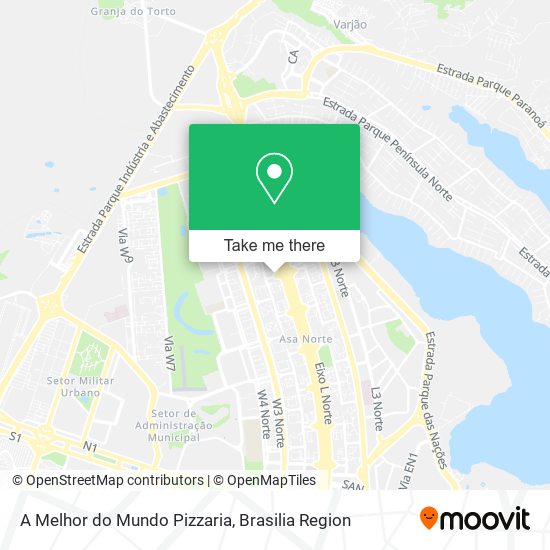A Melhor do Mundo Pizzaria map