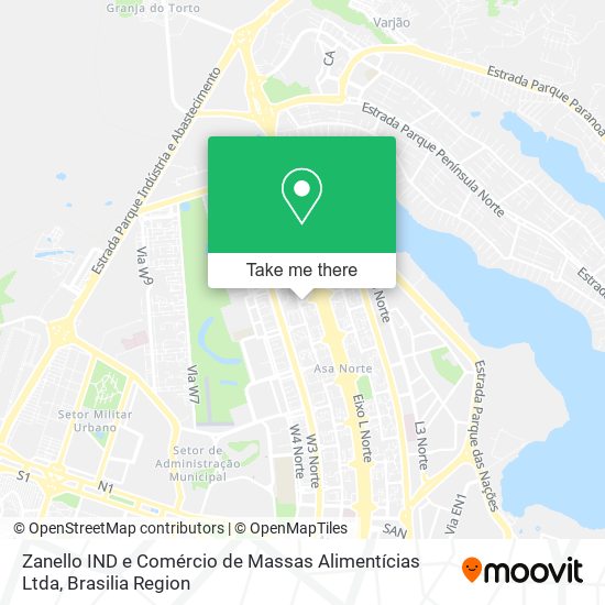 Zanello IND e Comércio de Massas Alimentícias Ltda map