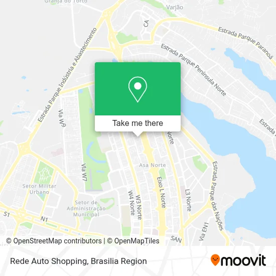 Rede Auto Shopping map
