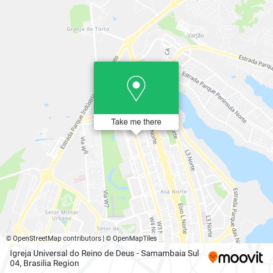 Igreja Universal do Reino de Deus - Samambaia Sul 04 map