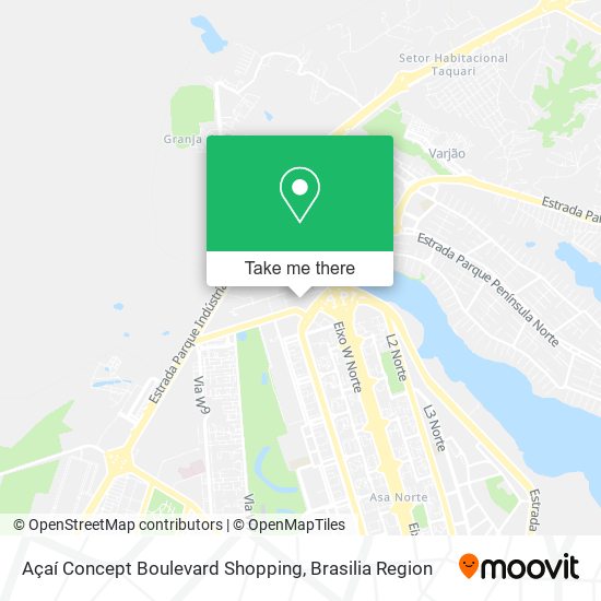 Açaí Concept Boulevard Shopping map