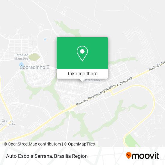 Mapa Auto Escola Serrana