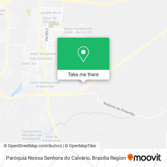 Paróquia Nossa Senhora do Calvário map