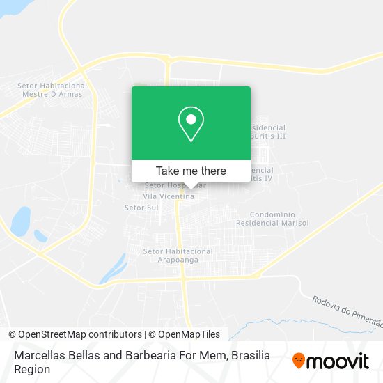 Marcellas Bellas and Barbearia For Mem map