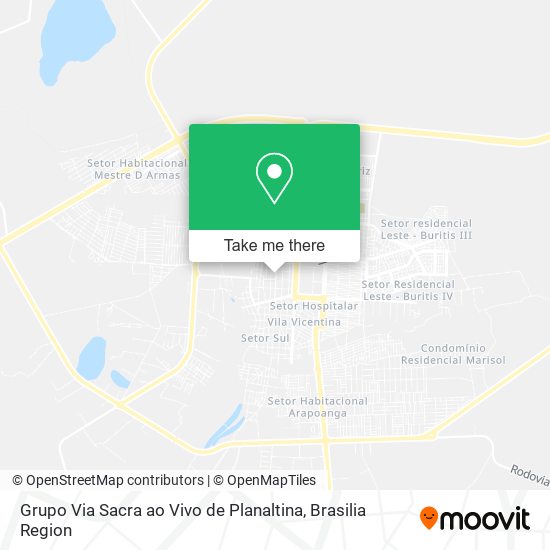 Grupo Via Sacra ao Vivo de Planaltina map