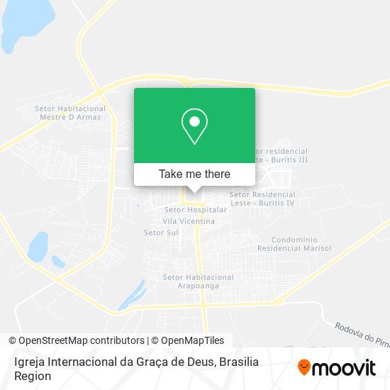 Igreja Internacional da Graça de Deus map