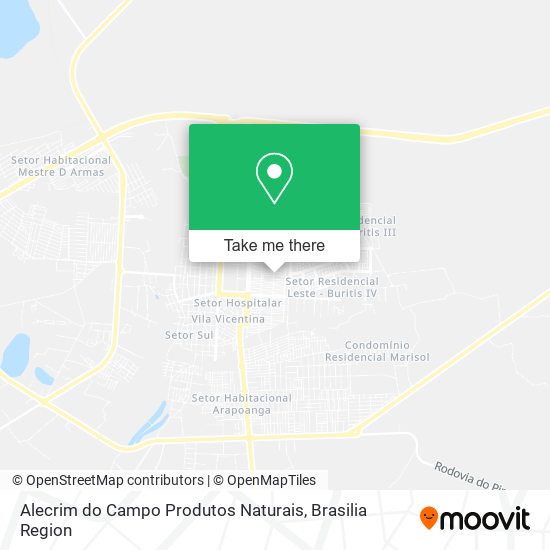 Alecrim do Campo Produtos Naturais map