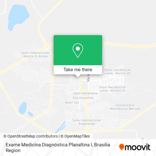 Exame Medicina Diagnóstica Planaltina I map