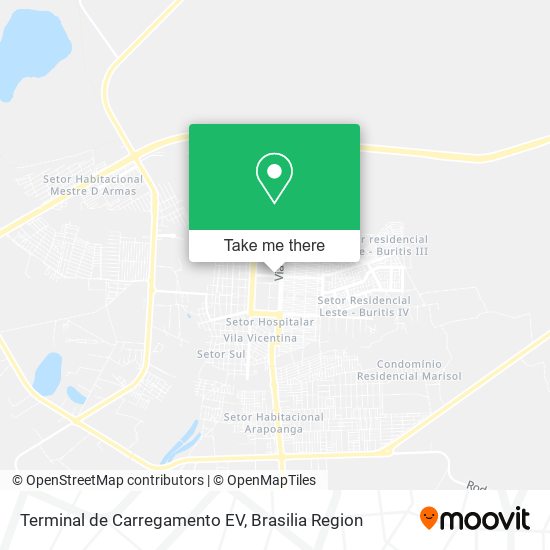 Mapa Terminal de Carregamento EV