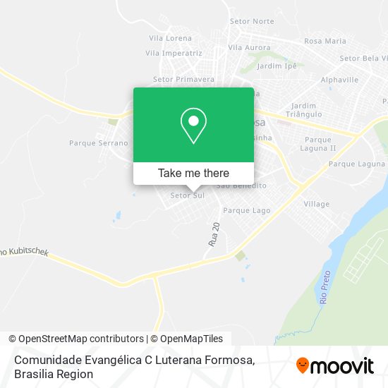 Comunidade Evangélica C Luterana Formosa map
