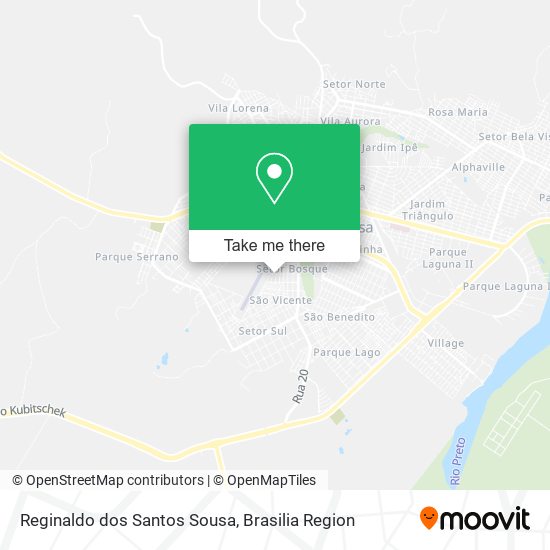 Reginaldo dos Santos Sousa map