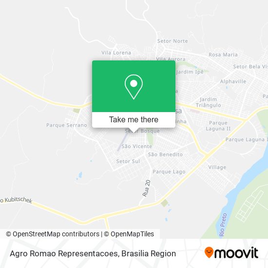 Agro Romao Representacoes map