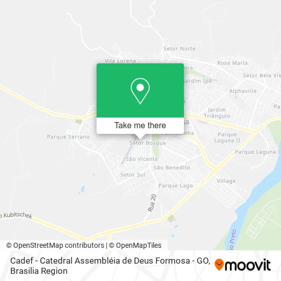 Cadef - Catedral Assembléia de Deus Formosa - GO map