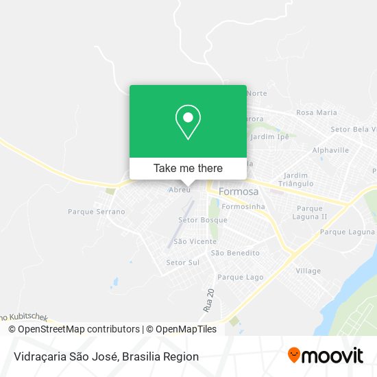 Vidraçaria São José map