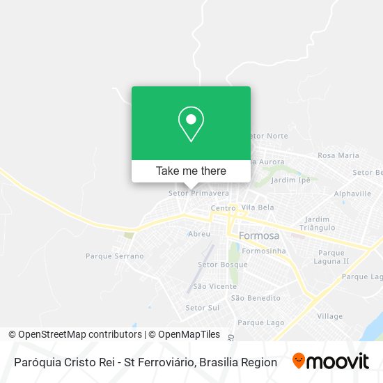 Paróquia Cristo Rei - St Ferroviário map