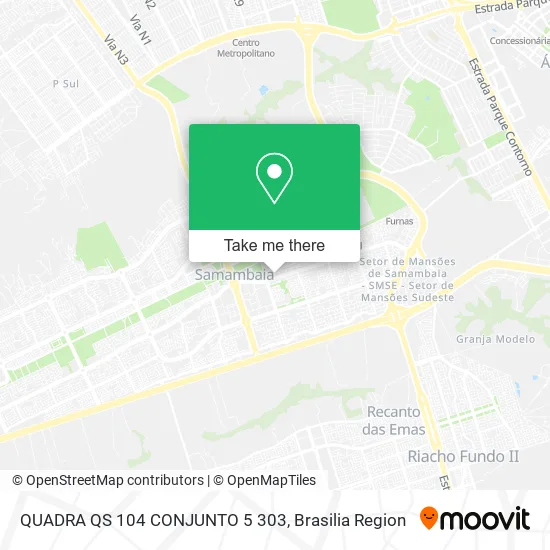 QUADRA QS 104 CONJUNTO 5 303 map