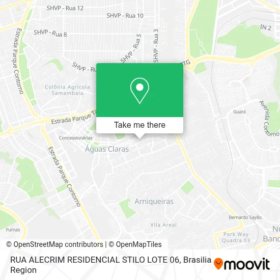 RUA ALECRIM   RESIDENCIAL STILO LOTE 06 map