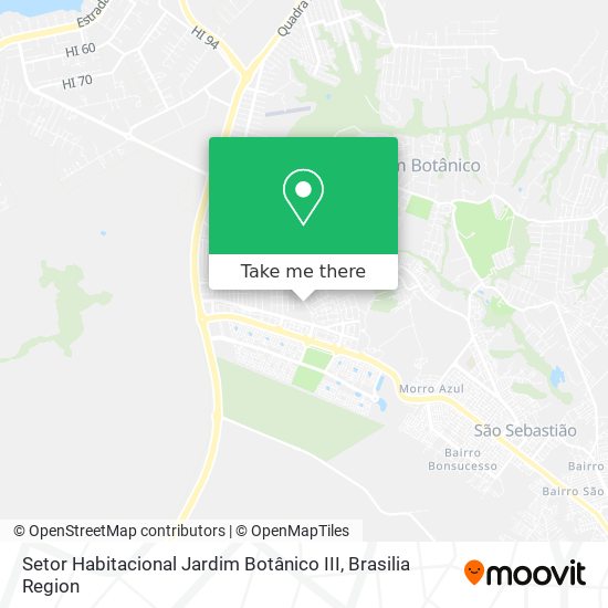 Setor Habitacional Jardim Botânico III map